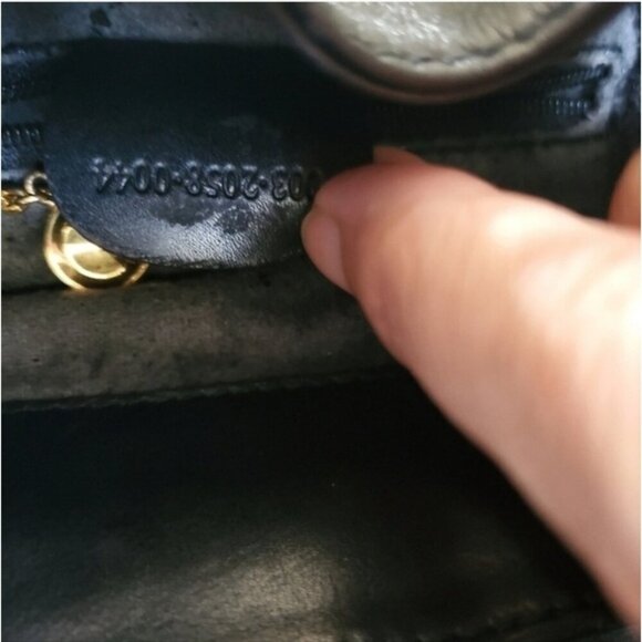 Authentic Vintage Gucci Bamboo Mini Backpack Black Leather Web Detail - Picture 8 of 15